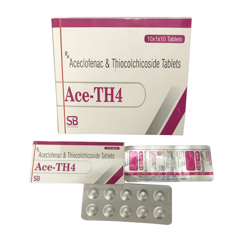 Aceclofenac 100mg + Thiocolchicoside 4mg Manufacturer, Supplier & PCD Franchise | Snu Biocare